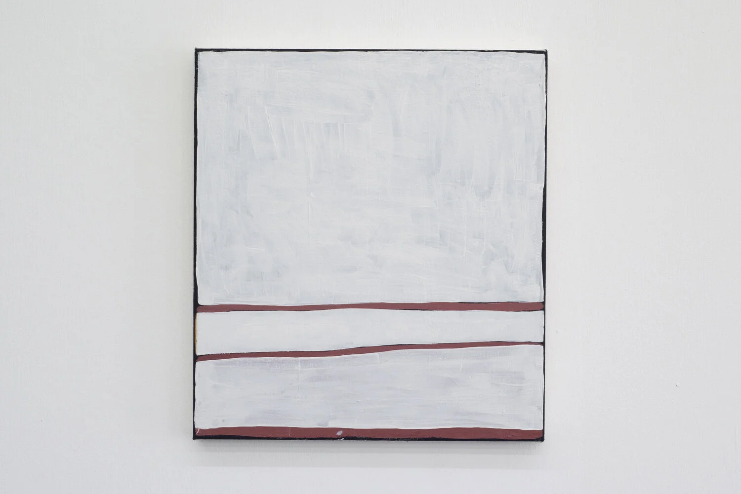 Three lines, three horizons (2), 2020, acrylic on canvas, 51 x 41 cm