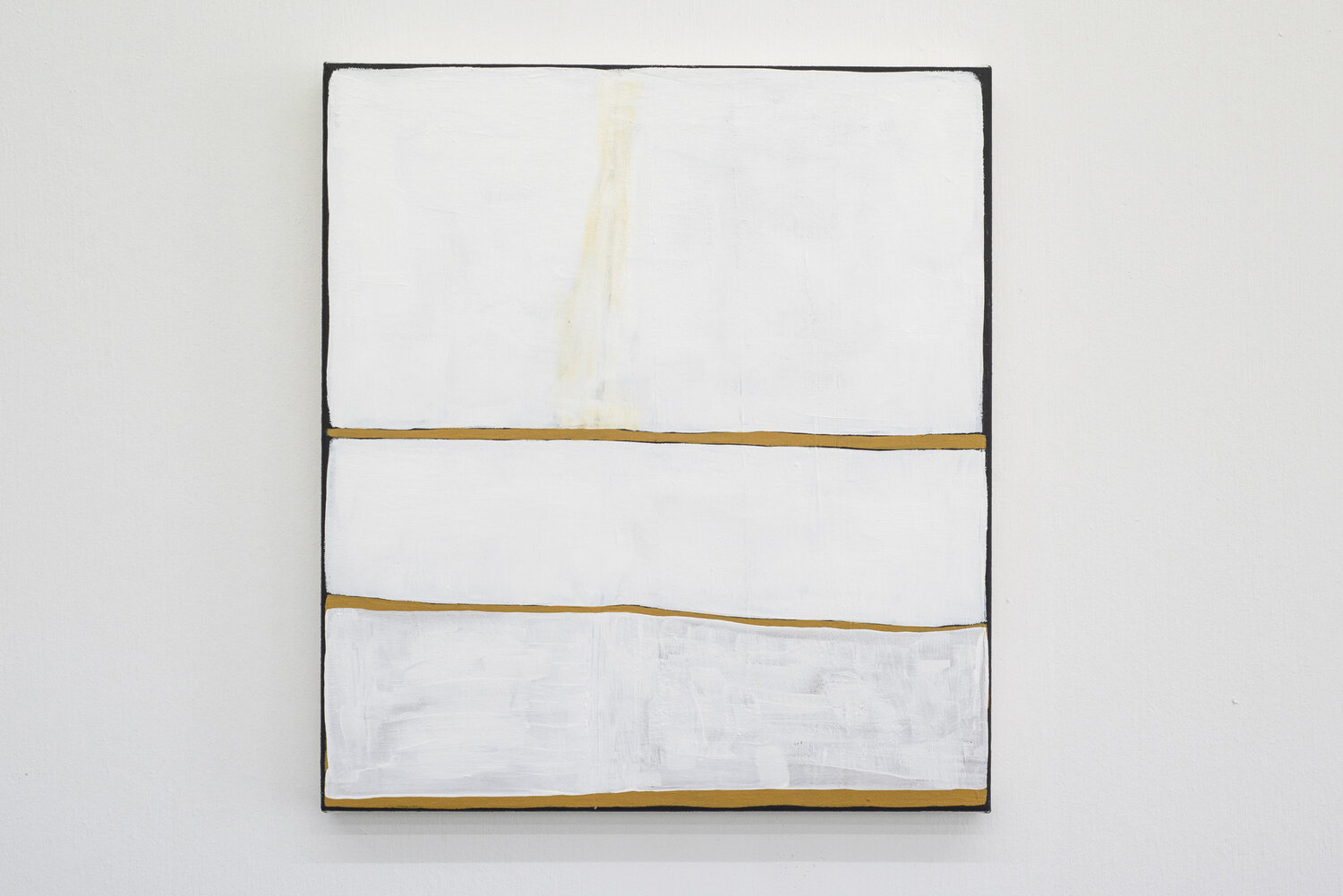 Three lines, three horizons (4), 2020, acrylic on canvas, 51 x 41 cm