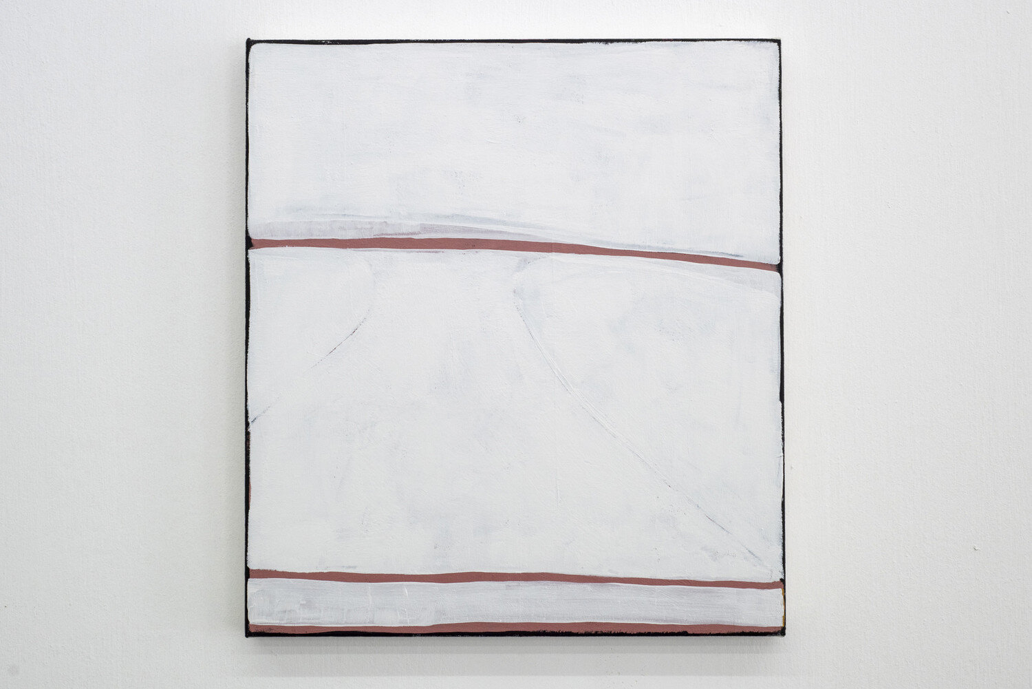 Three lines, three horizons (5), 2020, acrylic on canvas, 51 x 41 cm