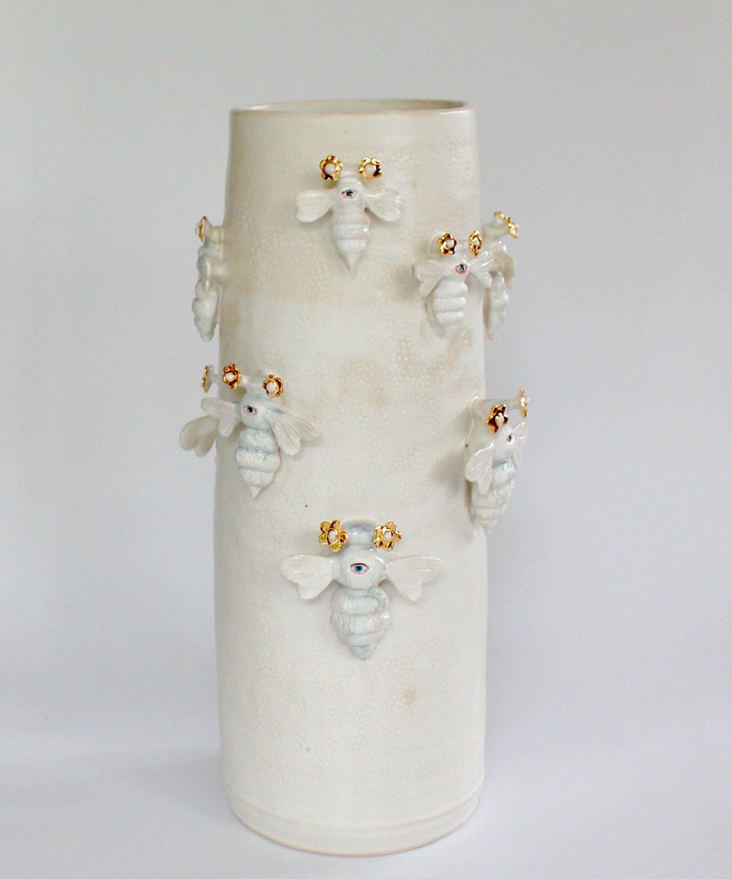 Clairy Laurence, ‘Visioned’, stoneware, 22kt gold luster, 47cm x 33cm