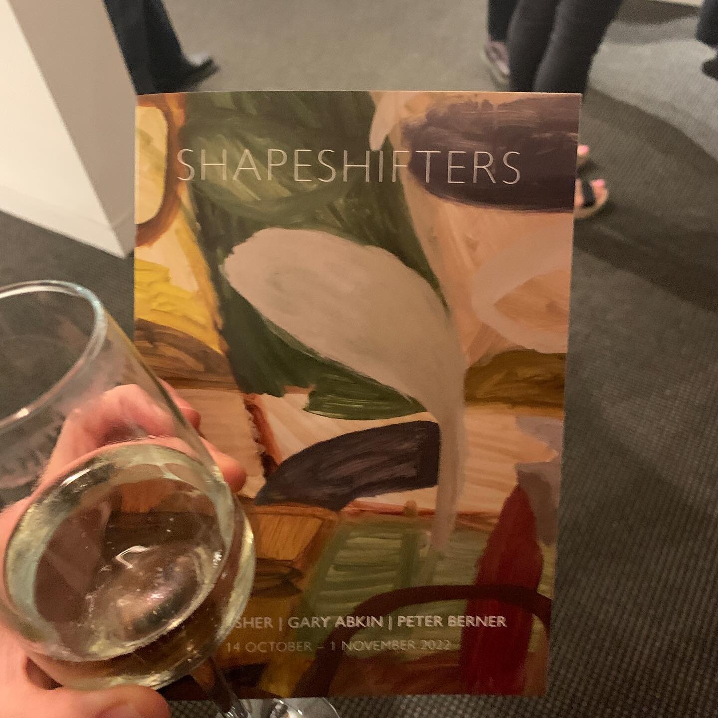 Gorgeous show &lsquo;Shape Shifters&rsquo; opened tonight @lethbridgegallery featuring work by @the_david_usher, Gary Abkin and  Peter Berner.