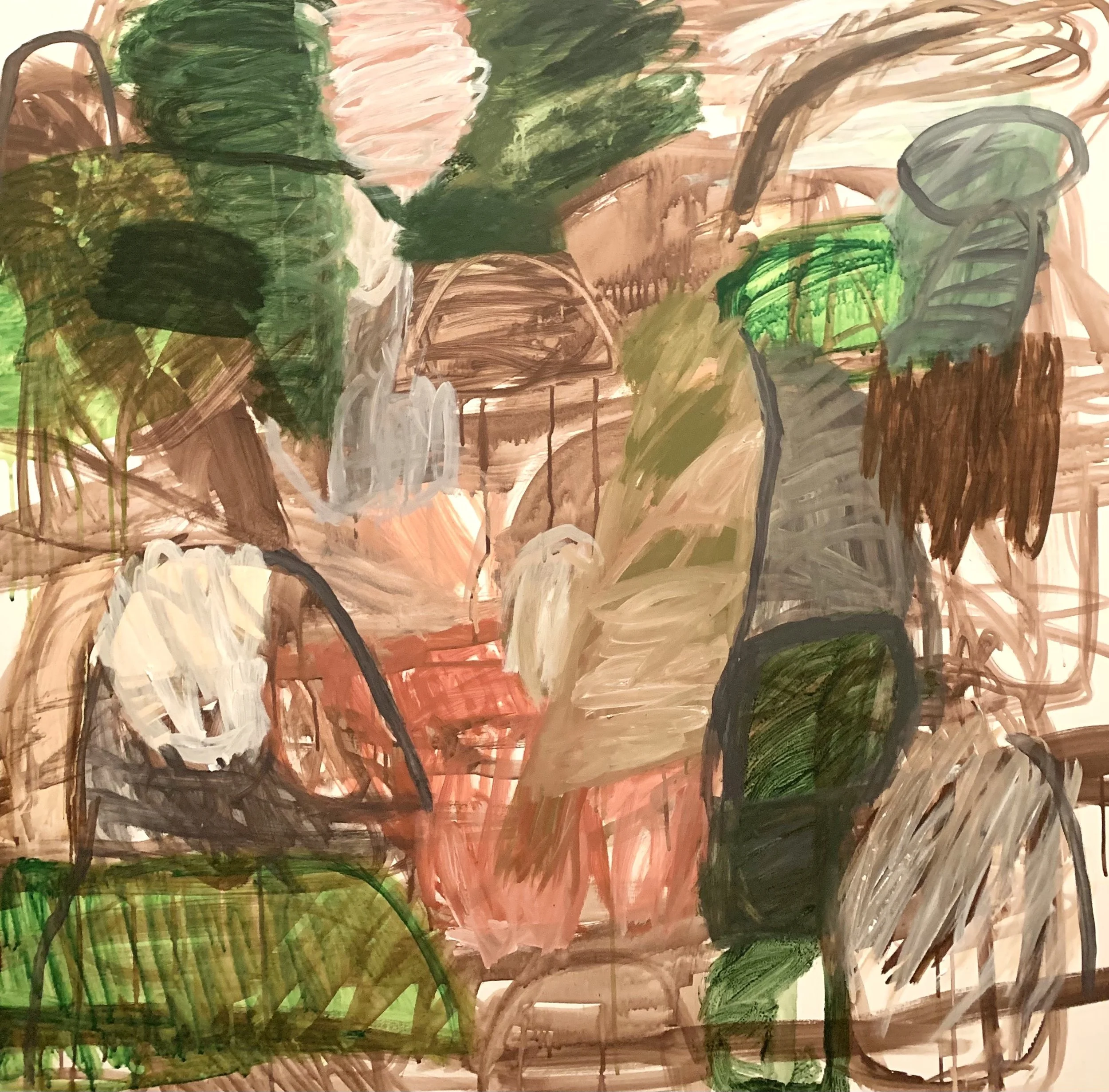 David Usher, 'Between the Mountain', 2023, acrylic on canvas, 1040cm x 1040cm
