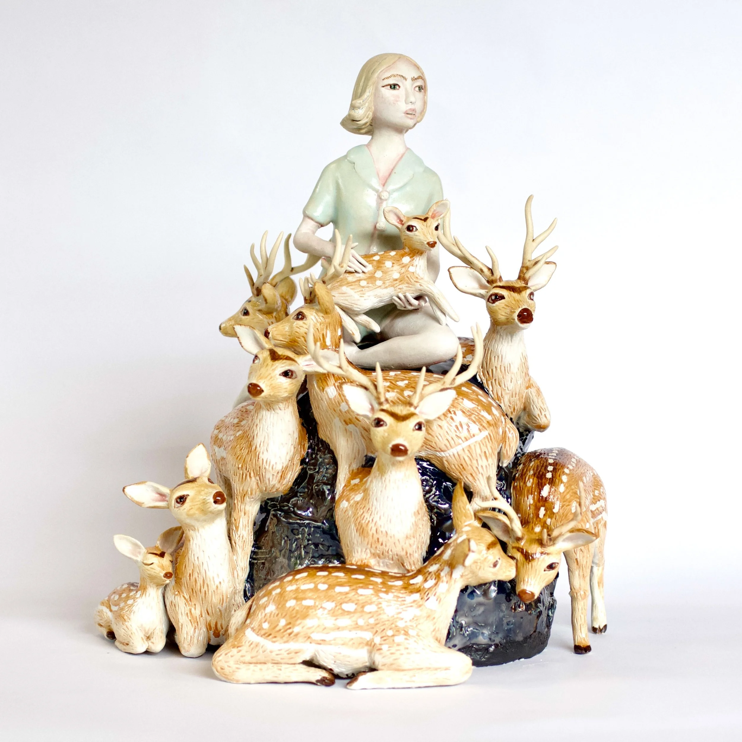 Libby Usher, 'Herd Mountain', 2023, stoneware, 32 x 28 x 23cm