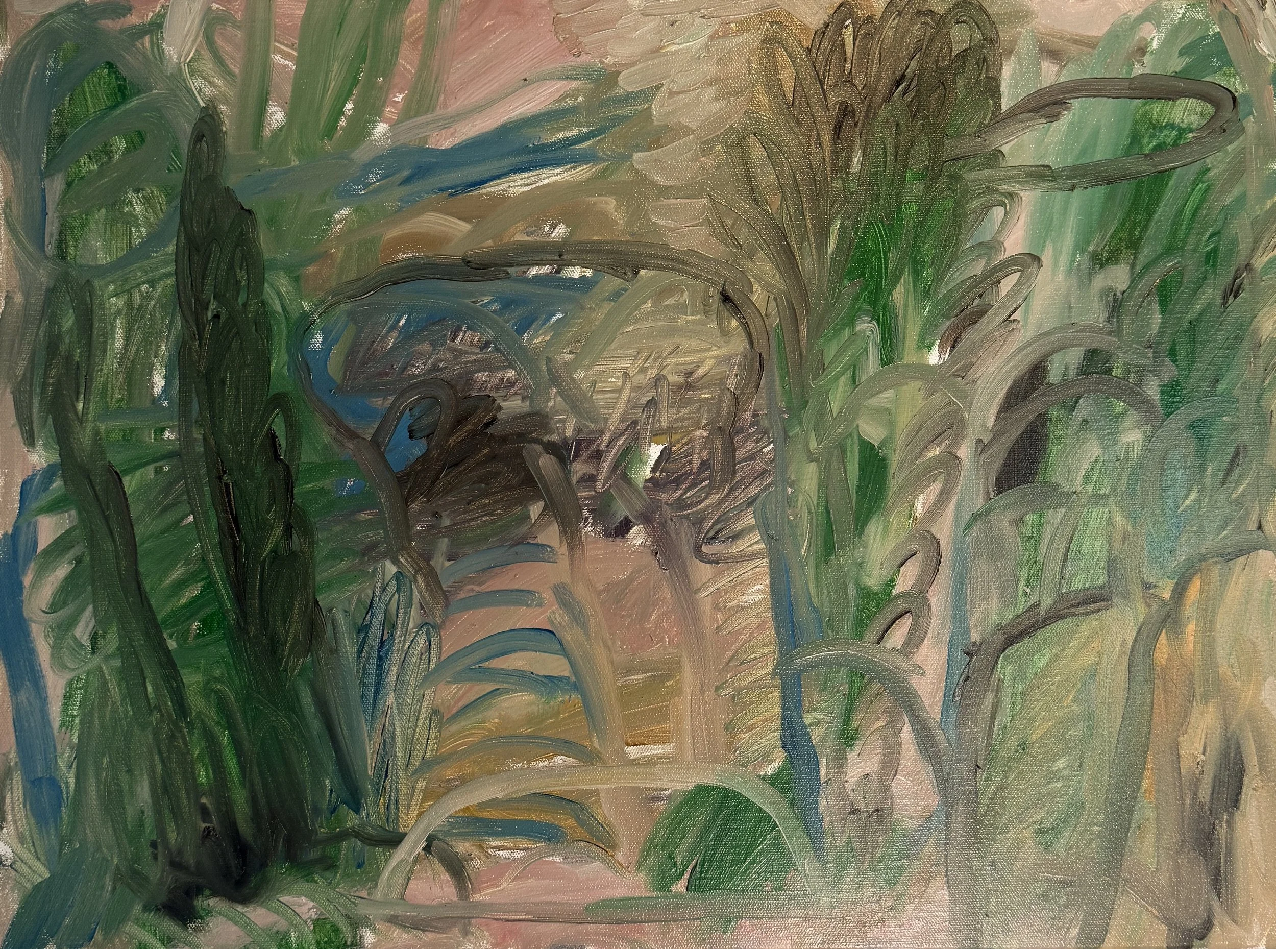 David Usher, 'The Blue Gate', 2026, oil on canvas, 46 x 61cm