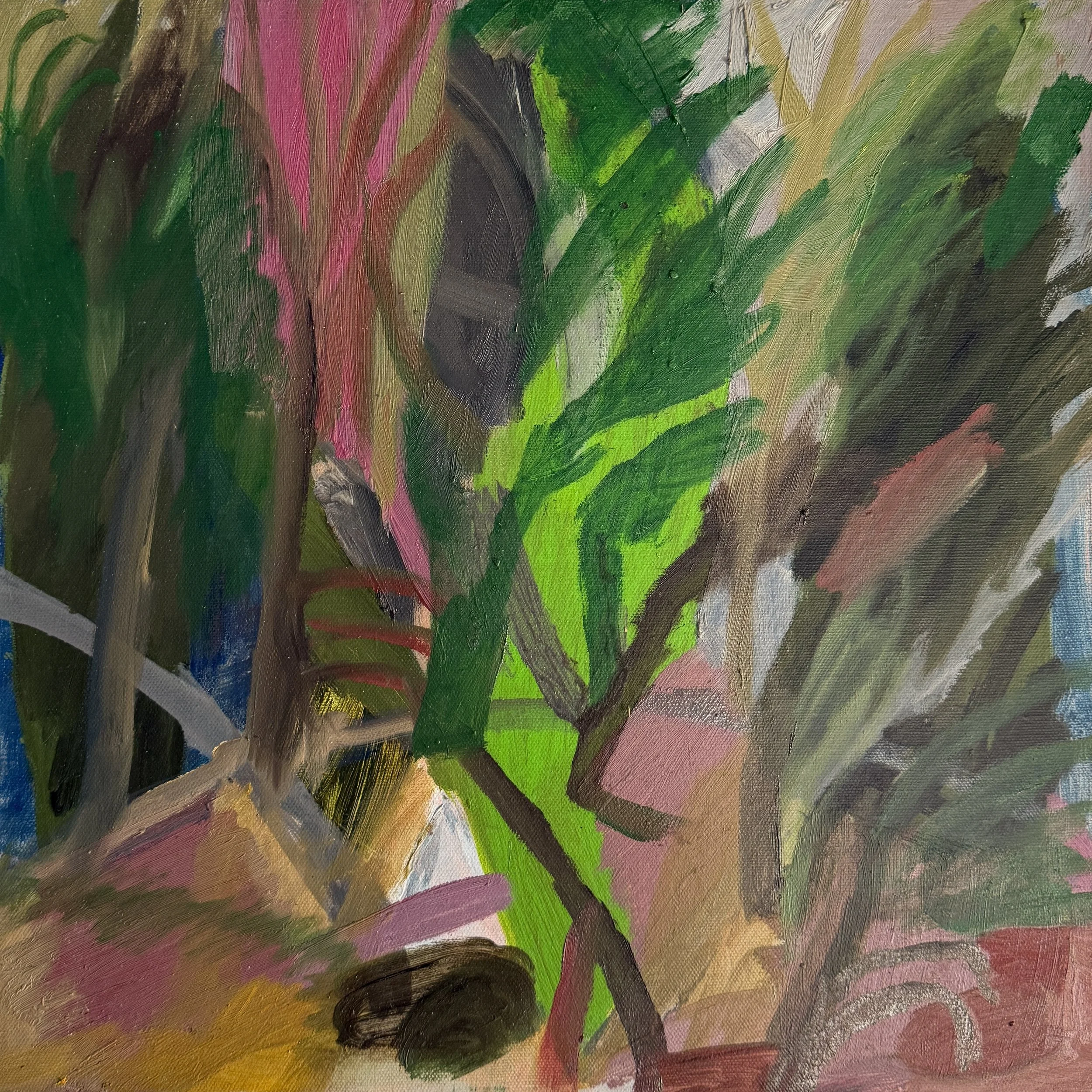 David Usher, 'The Healing Path', oil on canvas, 2026, 40 x 40cm