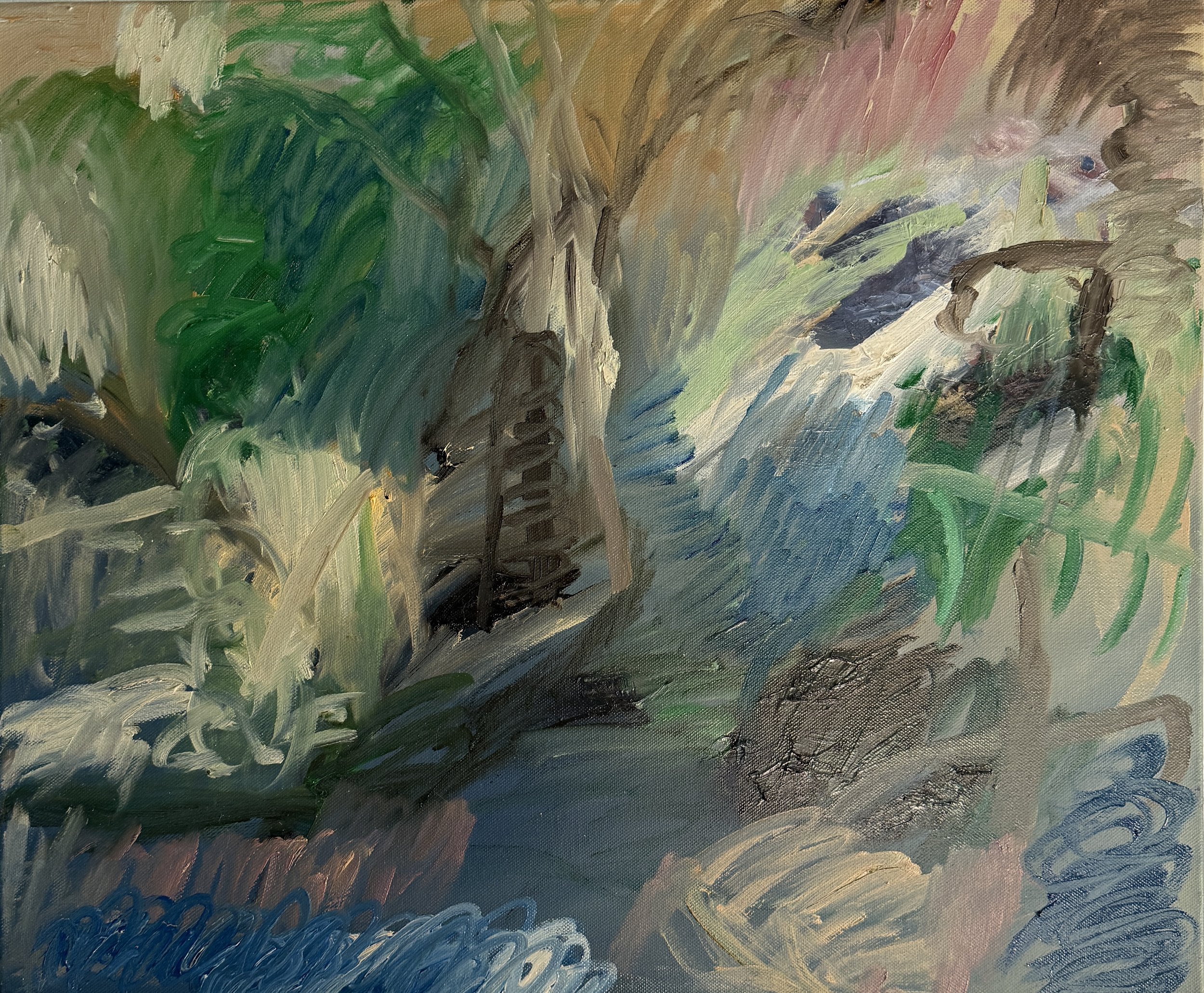 David Usher, 'Autumn Wells', 2026, oil on canvas, 51 x 61cm