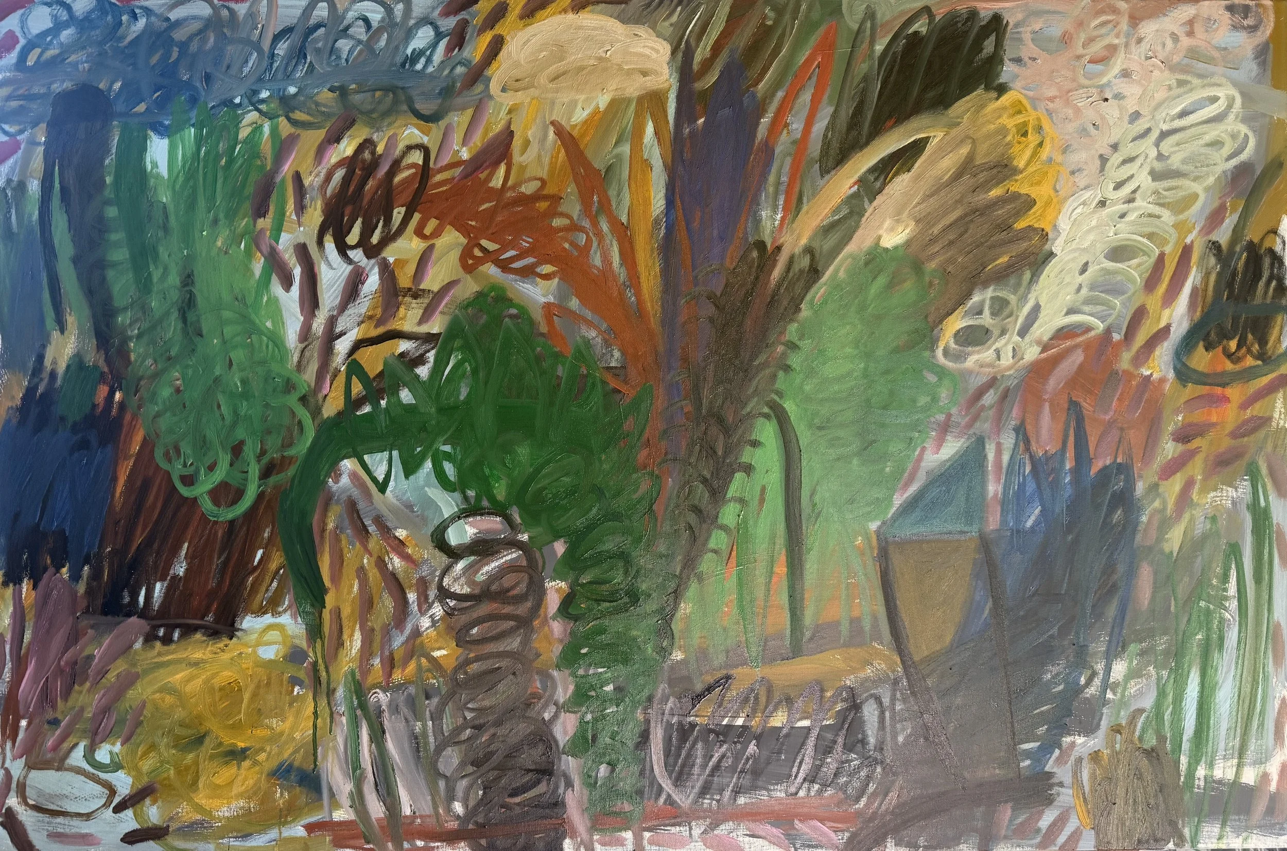 David Usher 'In the Garden (of my mind)', 2026, oil on canvas, 102 x 152cm