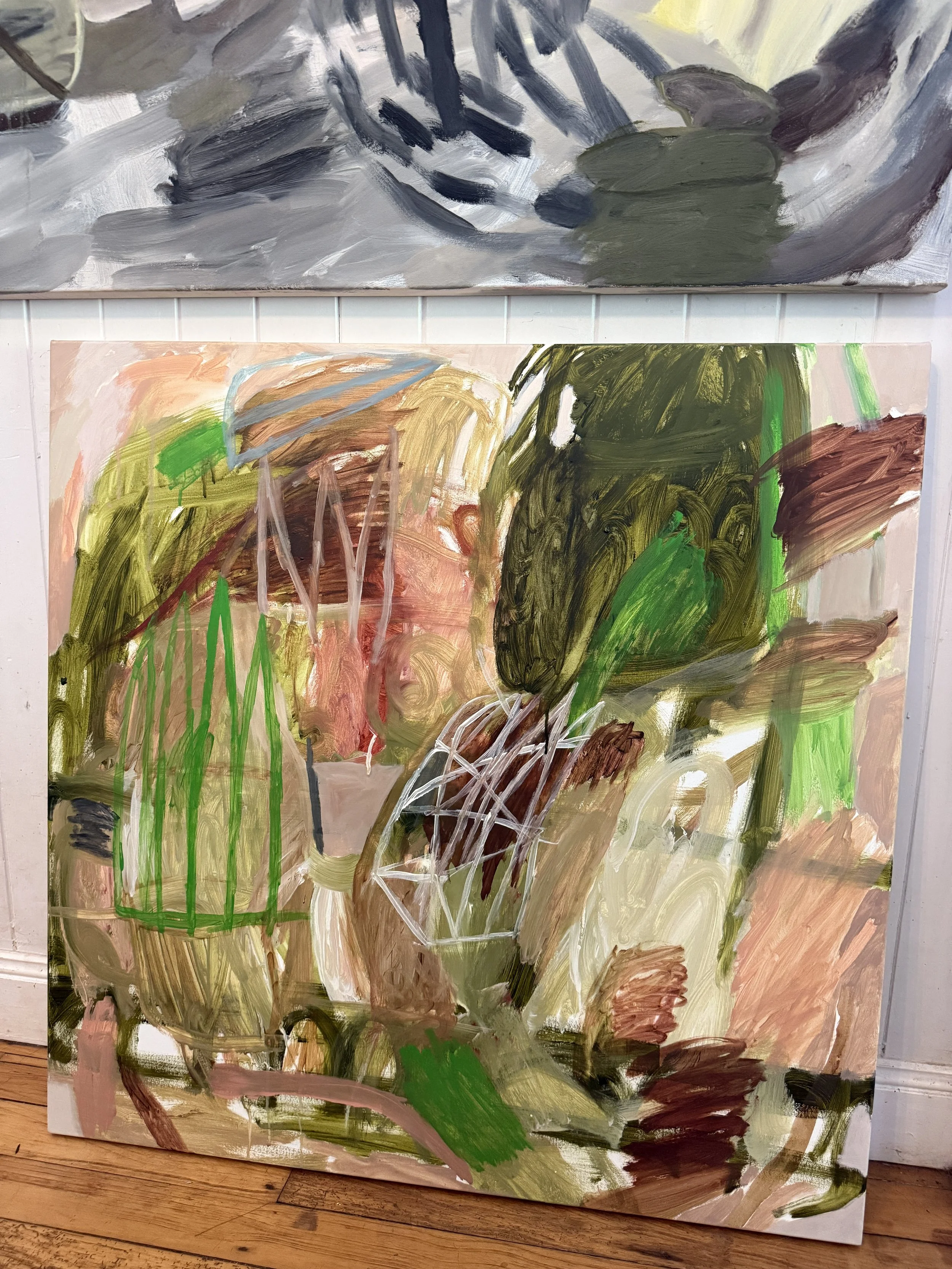 David Usher 'Crown of Thorns', 2024, acrylic on canvas, 102 x 102cm