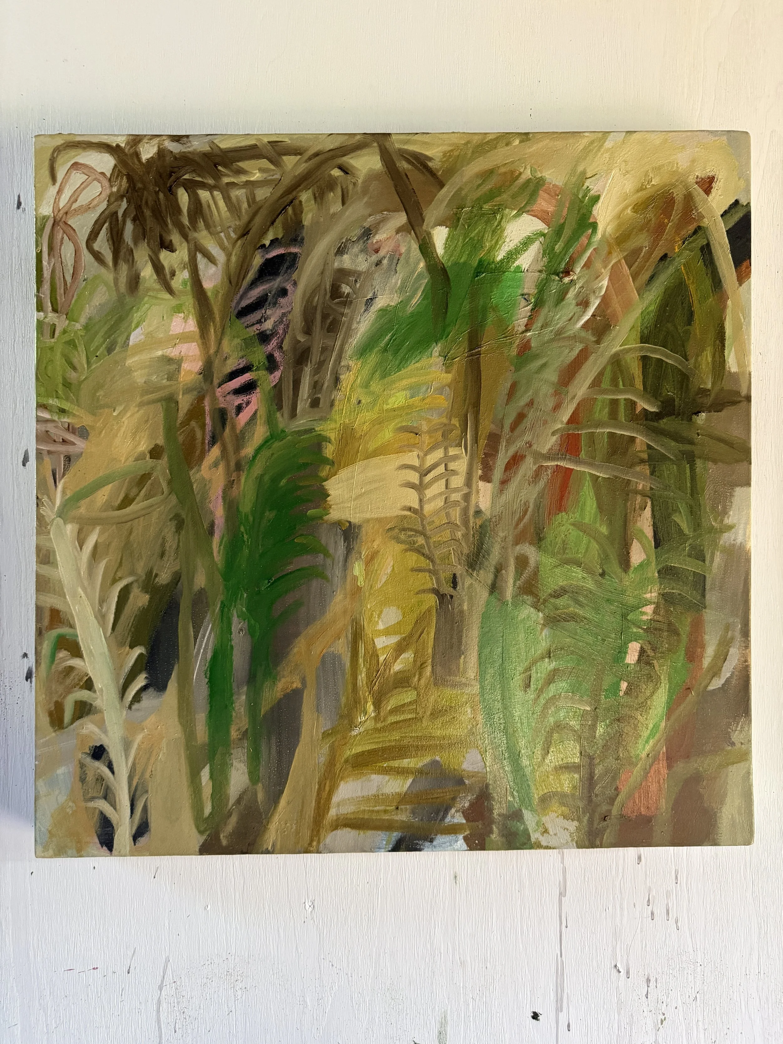 David Usher 'Passing Through', 2026, oil on canvas, 61 x 61cm