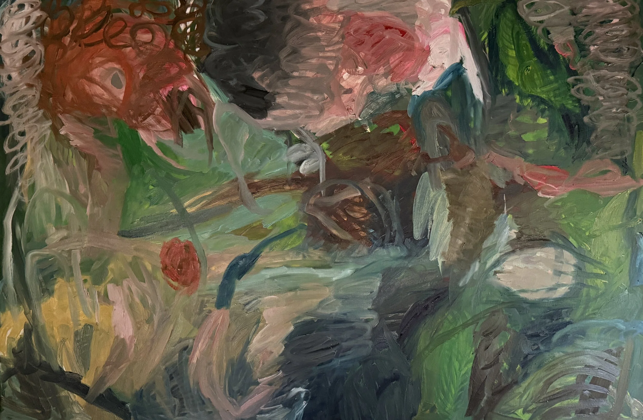 David Usher 'In the Kitchen', 2026, oil on canvas, 152 x 102cm
