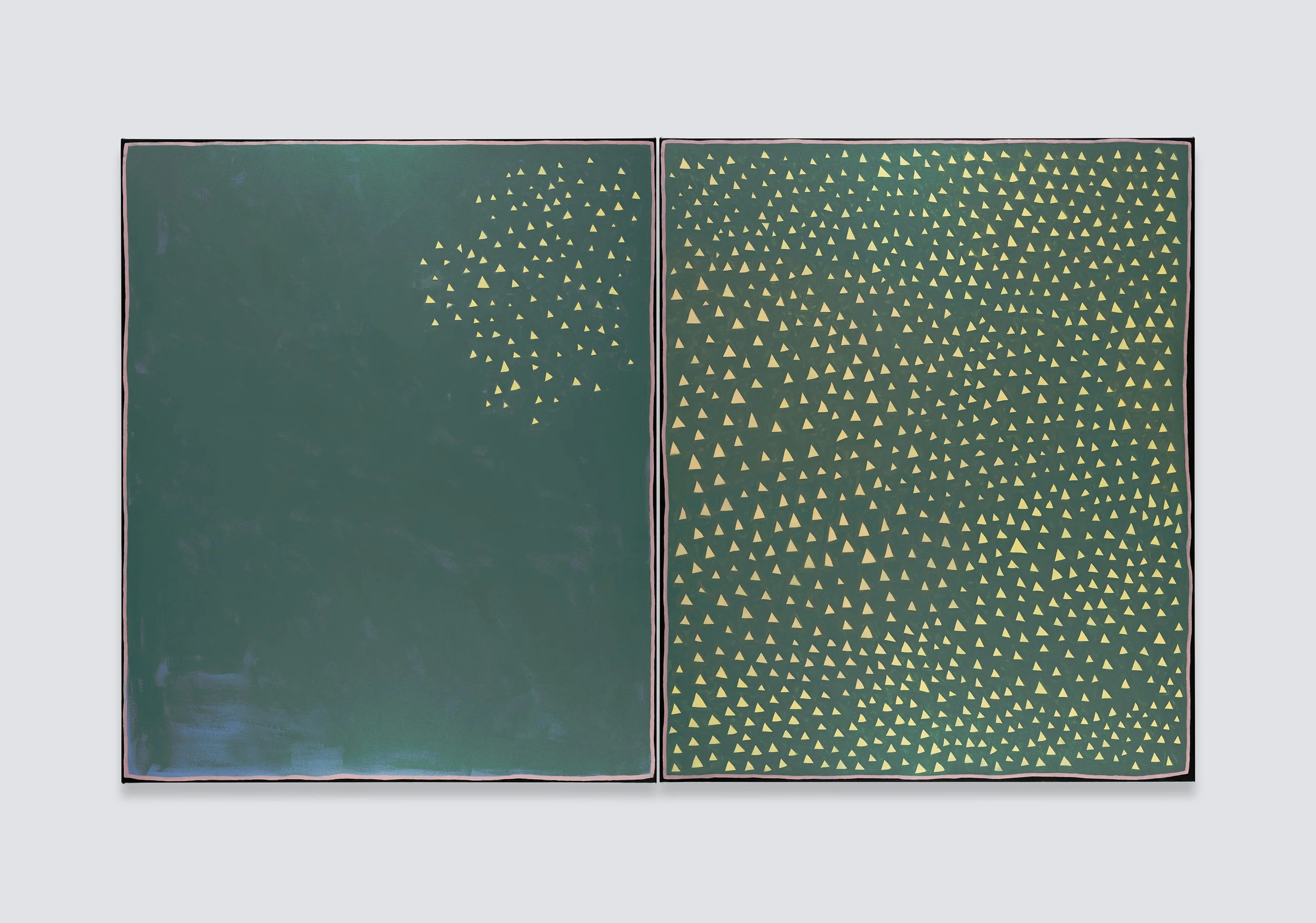 Hayley Megan French, 'Bundanon Patterns (Sun on the Shoalhaven River)', 2024, acrylic on canvas, 122 x 204cm (in two panels)  (can be sold separately)