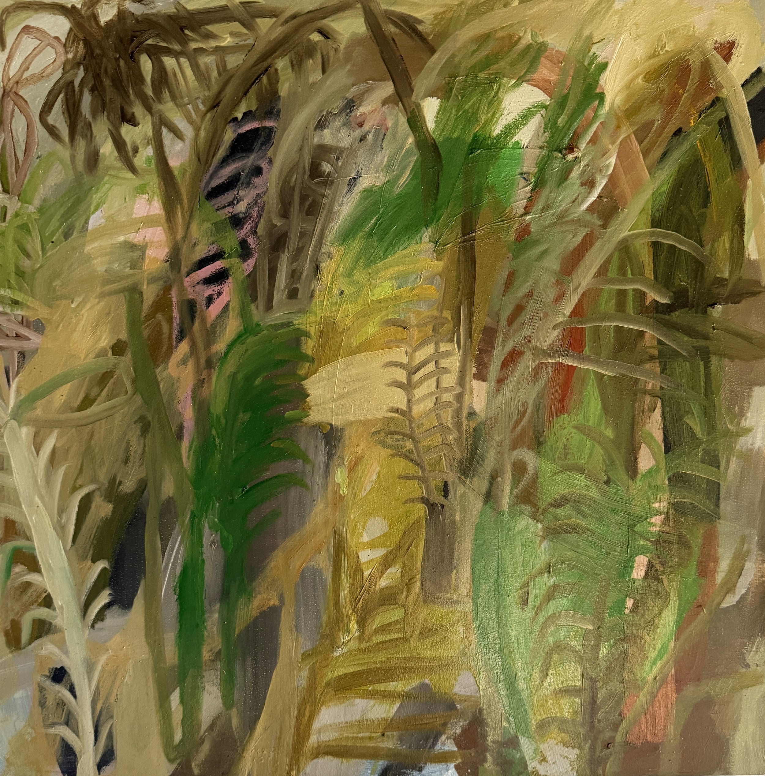 David Usher 'Passing Through', 2026, oil on canvas, 61 x 61cm