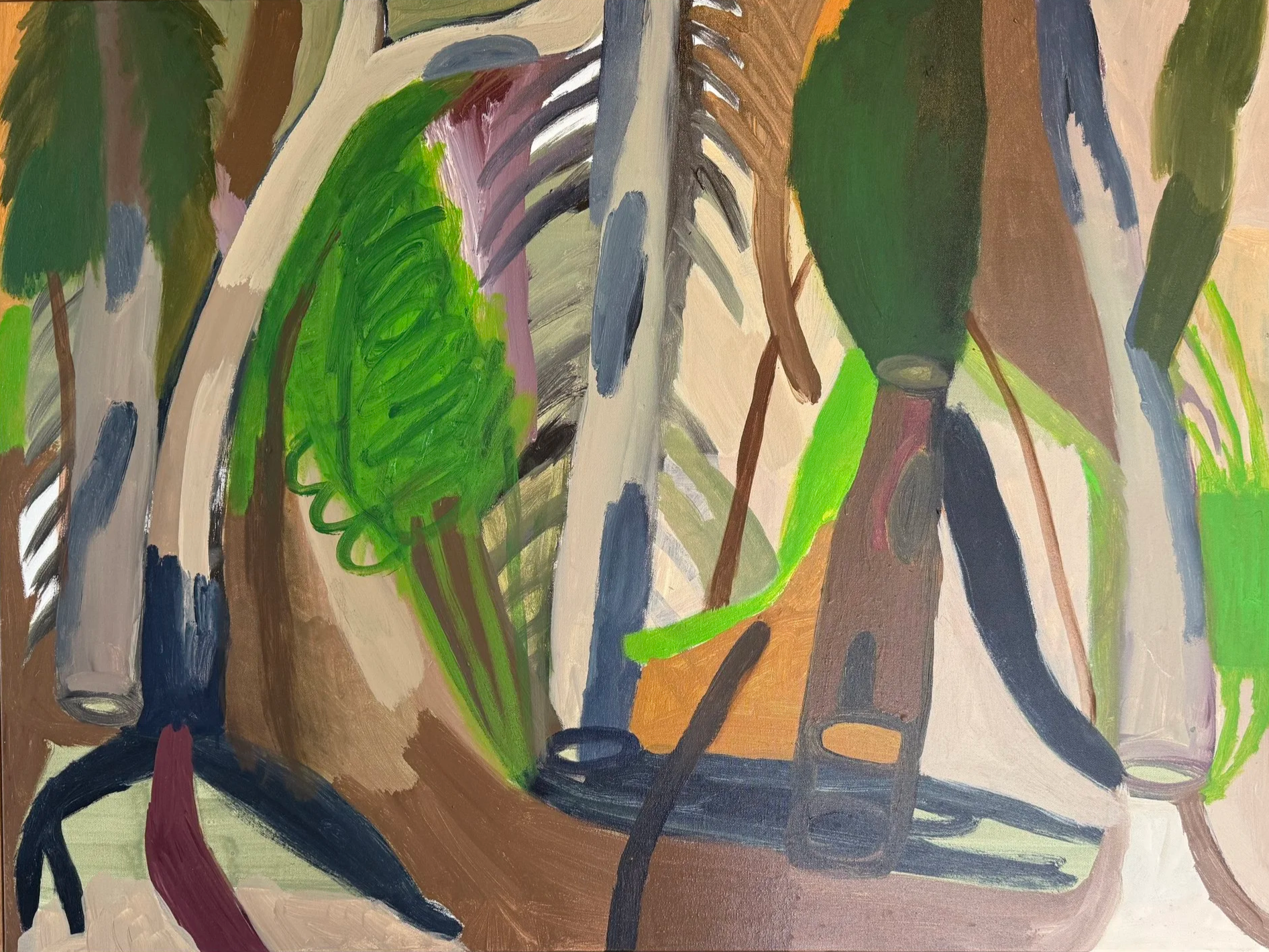 David Usher, Inbetween, 2025, acrylic on canvas, 104cm x79cm