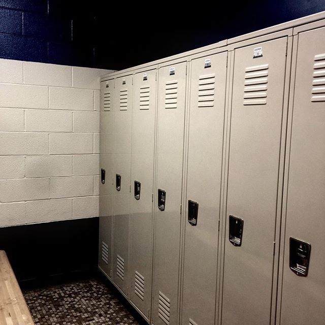 Power Plant locker room installation from 2/2016.