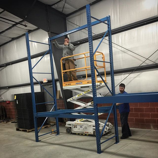Rack install from this morning 4/12.  #materialhandling #storagesolutions