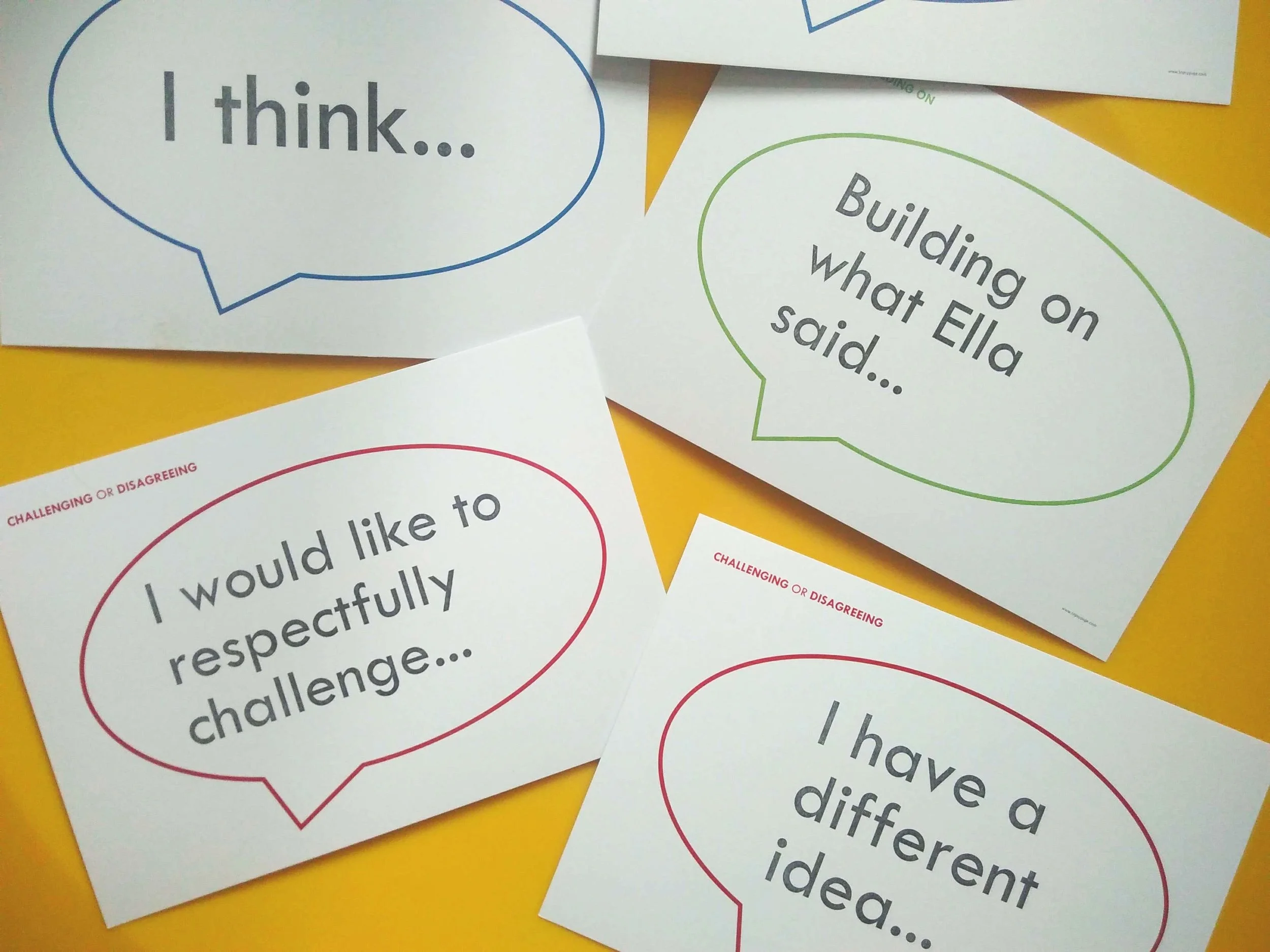 A selection of Pupil Talk Prompts