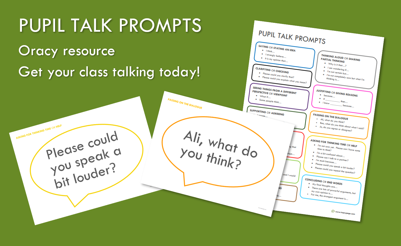 Pupil Talk Prompts classroom resource for Oracy.PNG