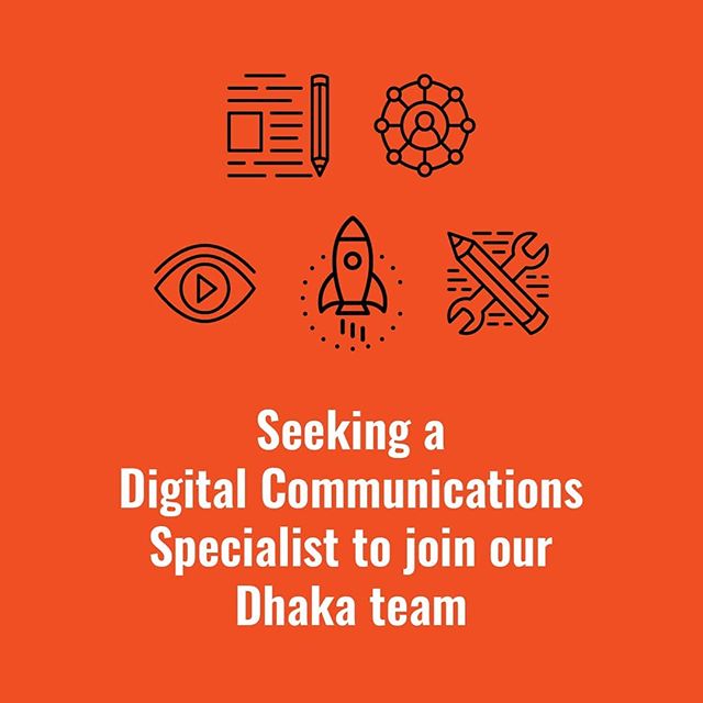 Our Dhaka team is looking for a Digital Communications Specialist to help us create comms materials, stories, and campaigns for international development programmes.
We are looking for an excellent writer with at least 3 years of experience in the non-profit/ social sector. This is a one-year contract that includes many opportunities to work on projects worldwide.
See our bio for link to our website and job description. Apply today if you want to help us craft messages that the world needs to hear.
#globaldev #devjobs #comms