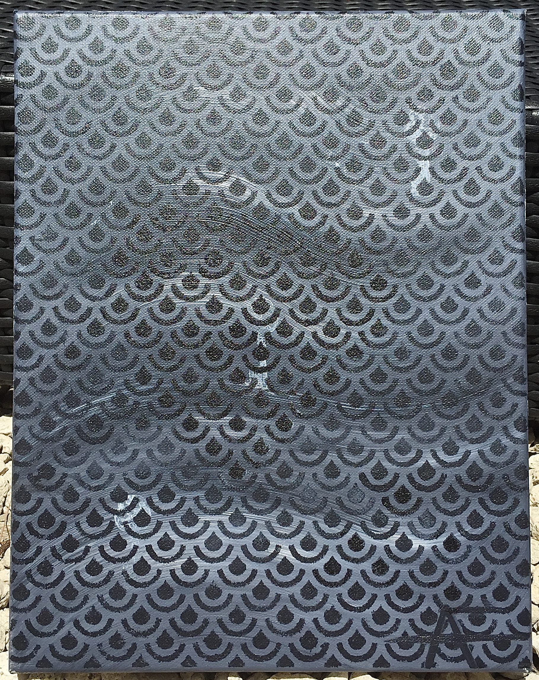 RAINDROPS ON A GREY DAY- 12" X 16"