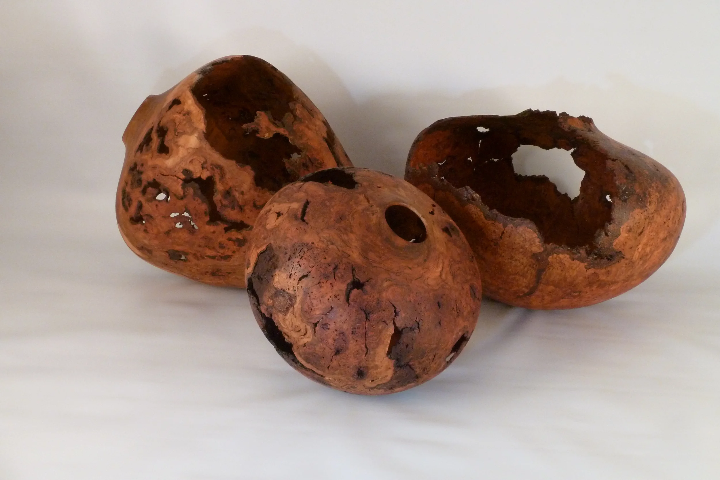 Artifacts: Cherry Burl (set of 3)
