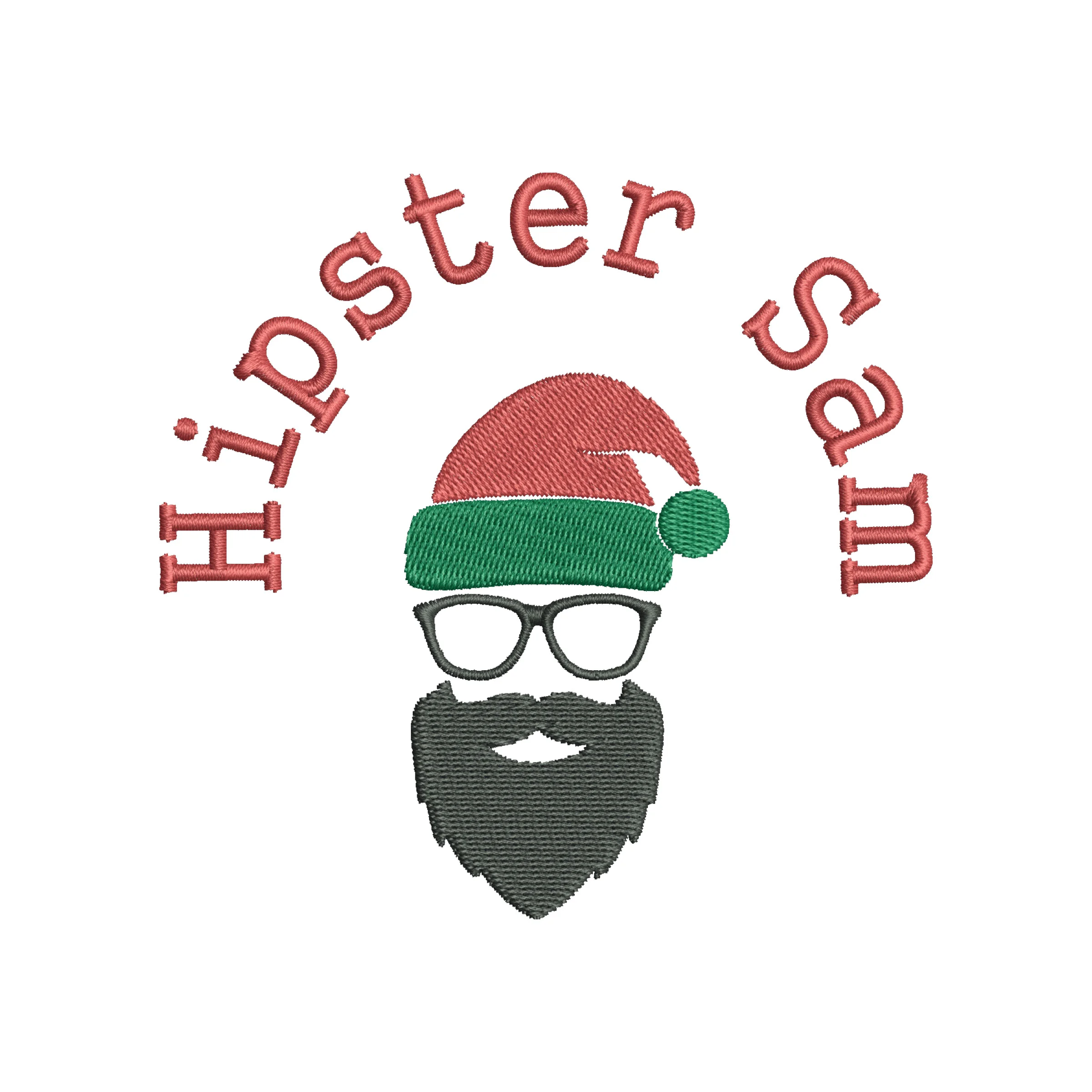 Hipster Santa (for white shirts)