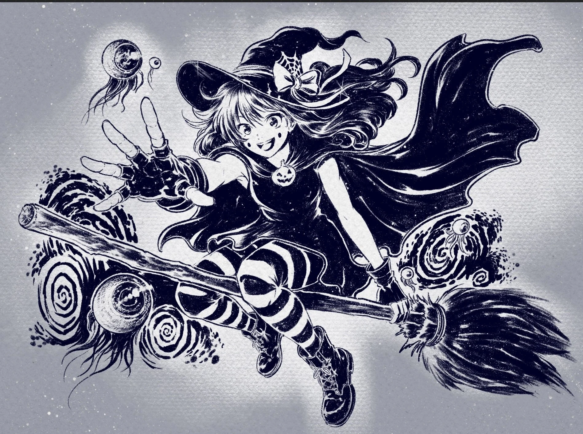 Drawing Witches for Halloween for Loudoun County Public Libraries! 🎃
