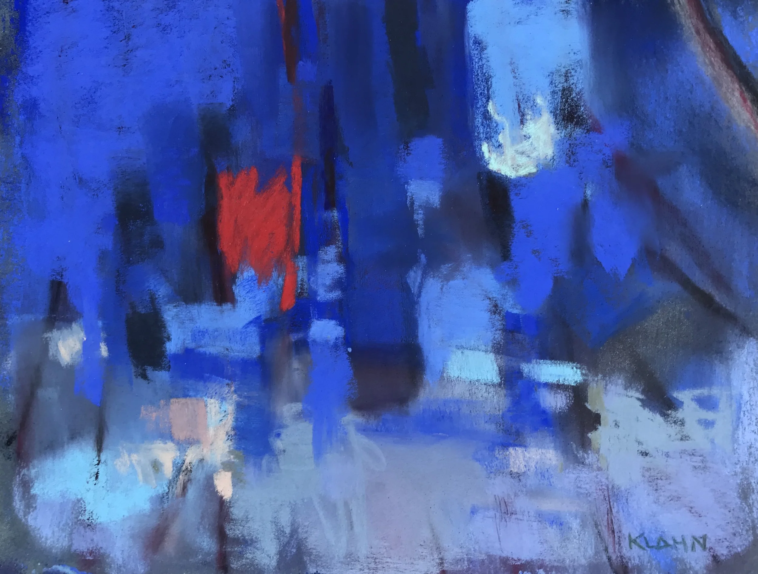 Fauvist Forest with Blue