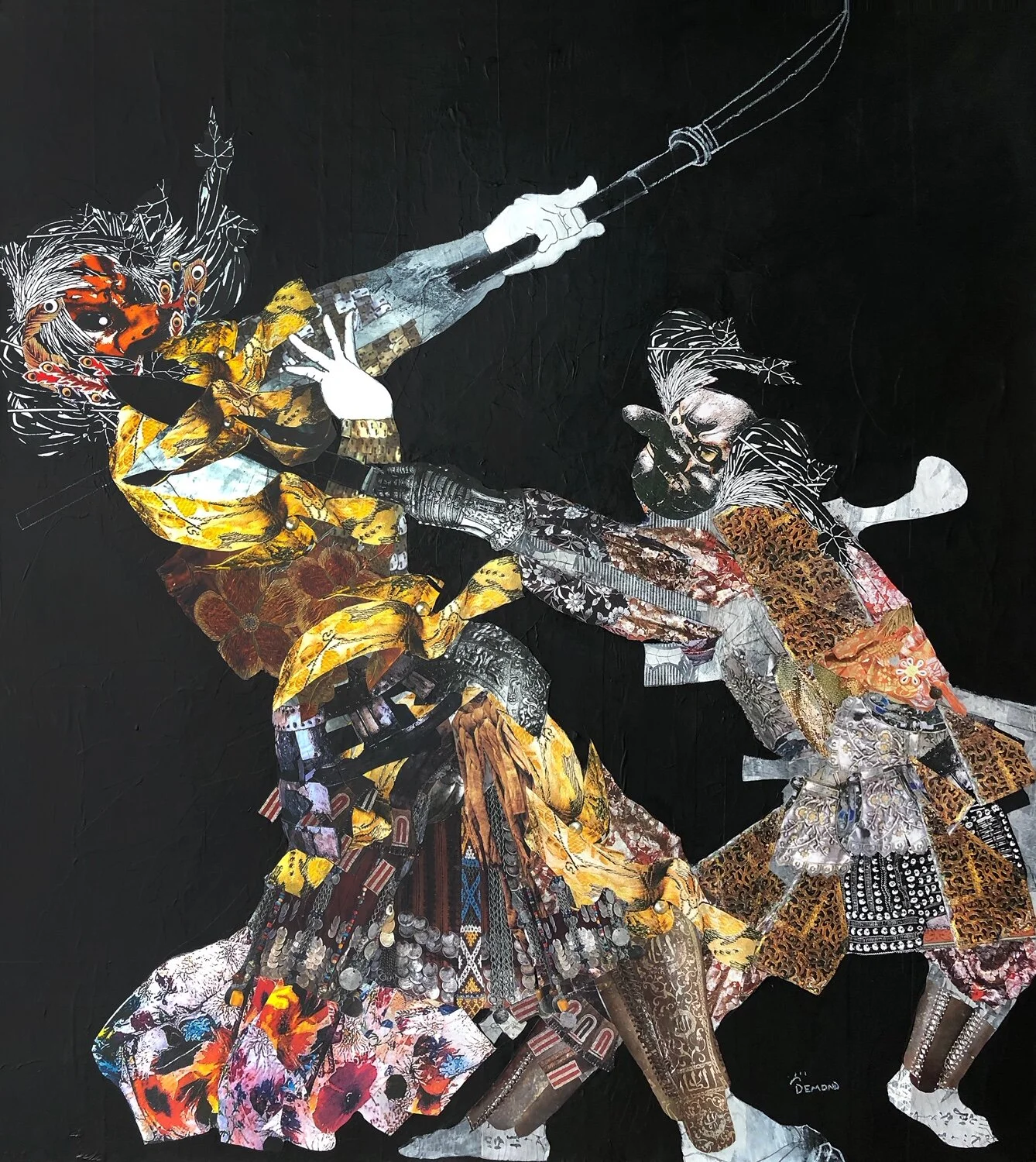 Hair Tengu Fighting (Forest Spirit vs. the Fox)