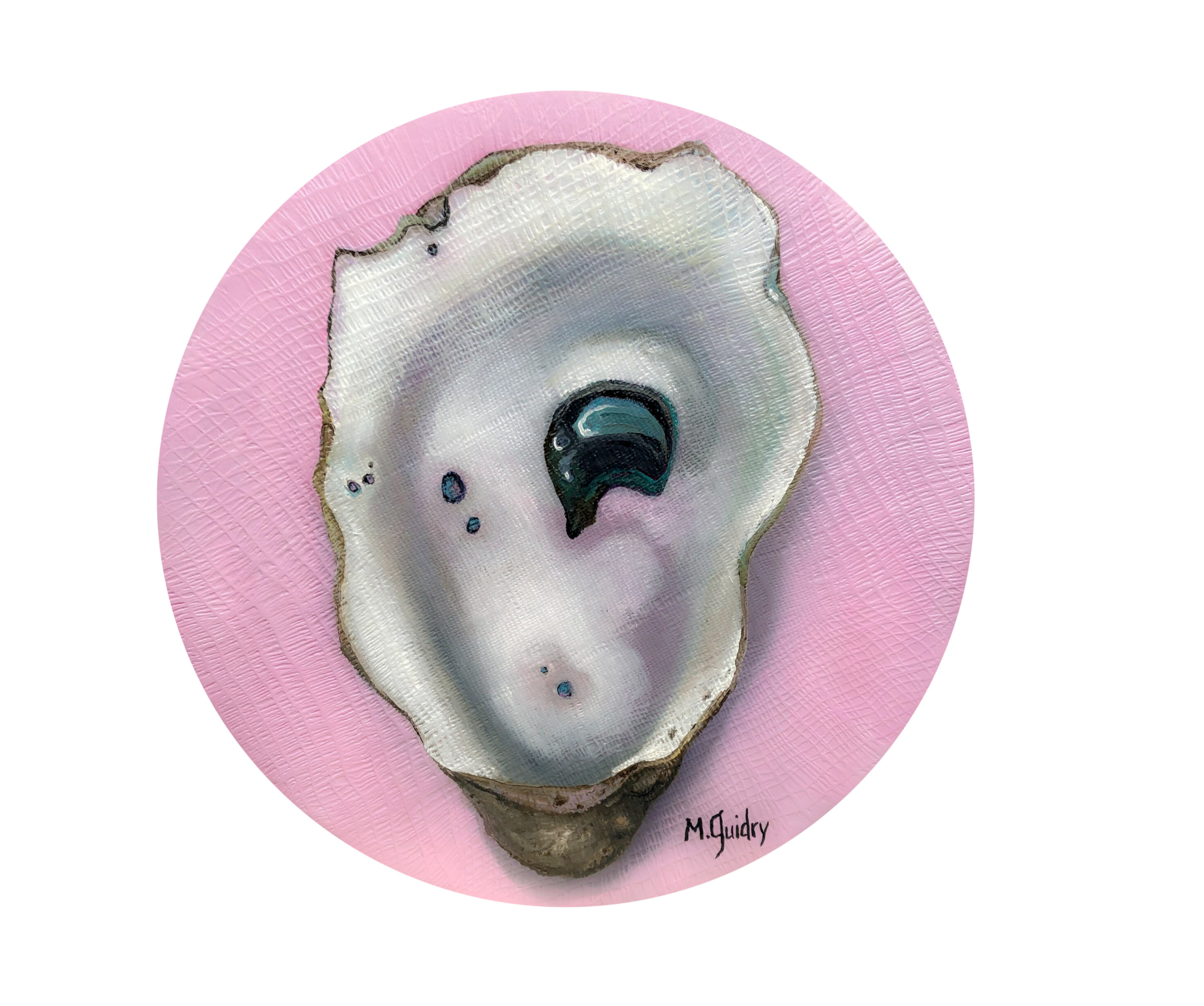 Pink Oyster Tondo