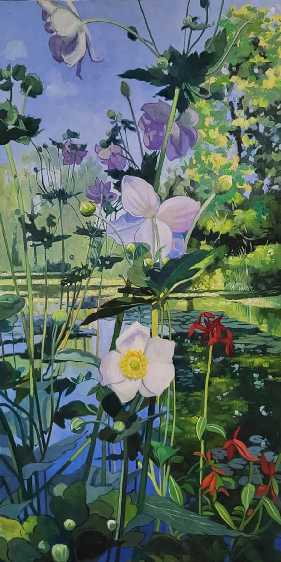 SOLD: Wild Flowers by the Pond