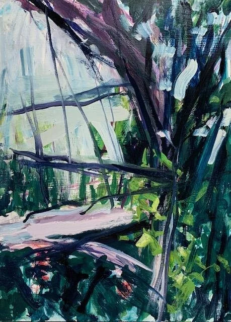 Landscape with Twig Bench