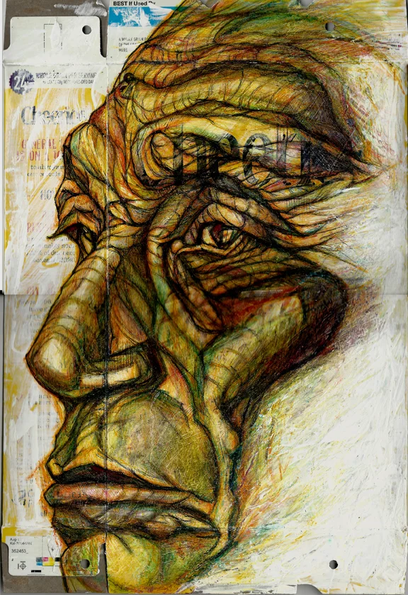Dion Hitchings, "Curly Bear," 2016.