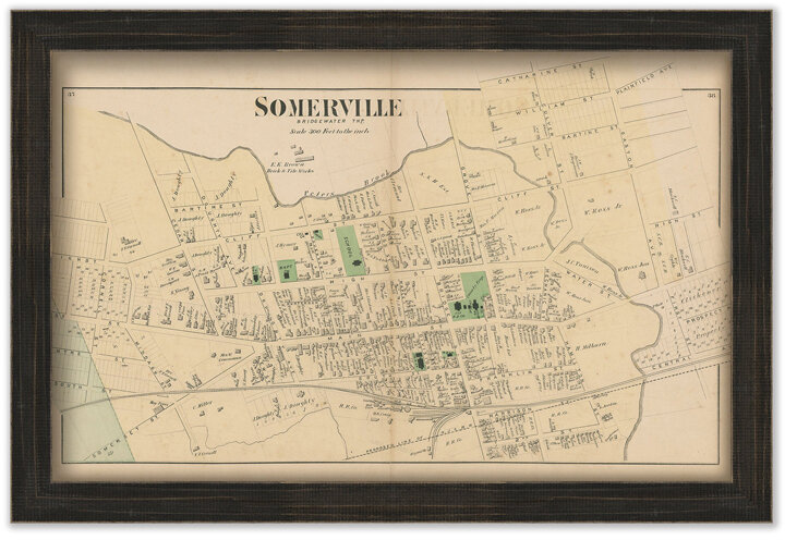 Map of Somerville, NJ
