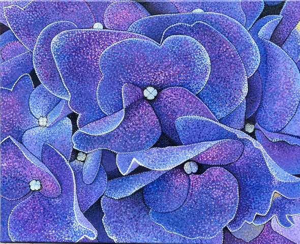 Jennifer Troulis, "Purple Hydrangea"