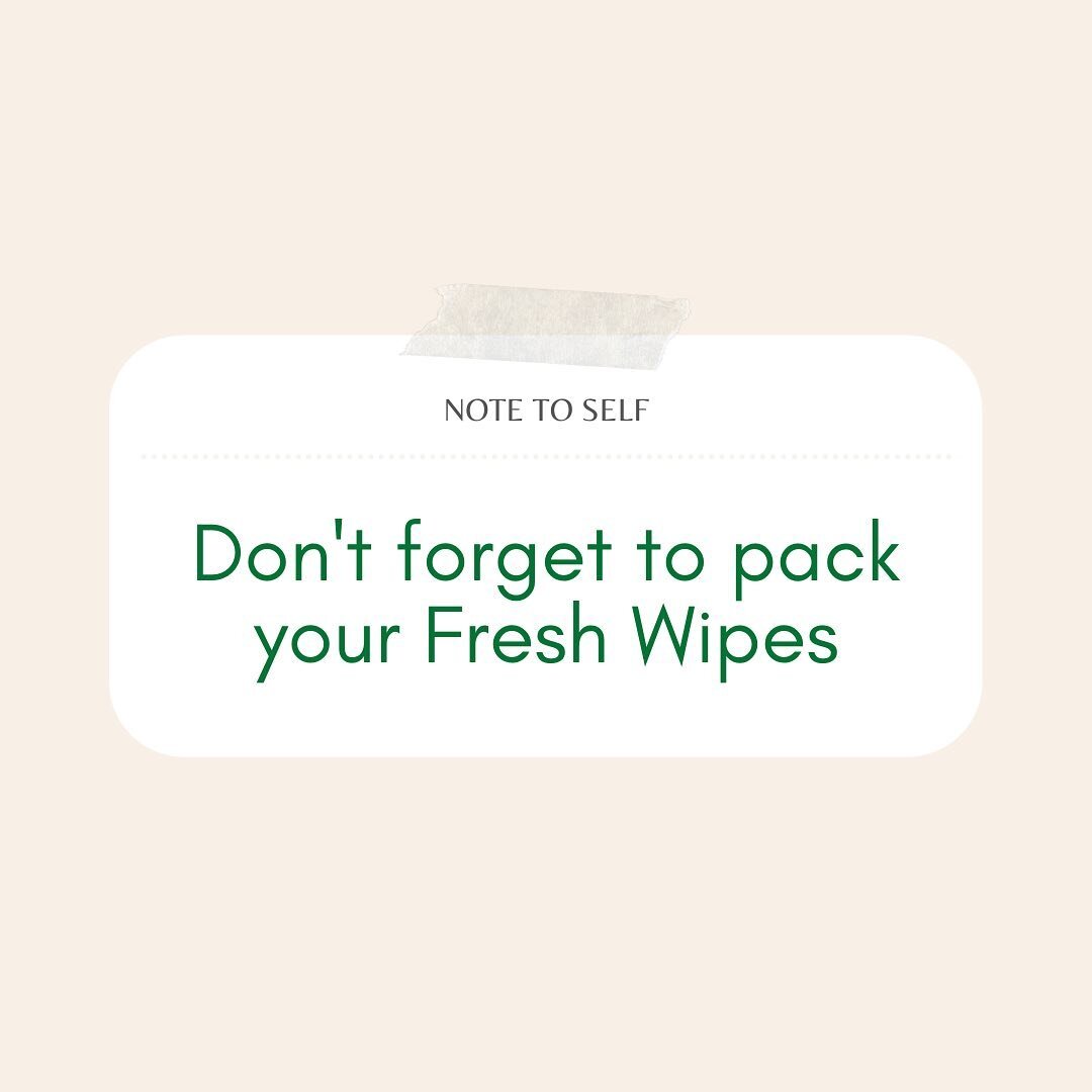 Heading out on a road trip? 🚘Hitting the gym before work? 💪🏼Packing a picnic? 🧺

Whatever you are doing as you head into spring, don't forget to pack your @getfreshwipes! They will come in handy, trust us. 🌿