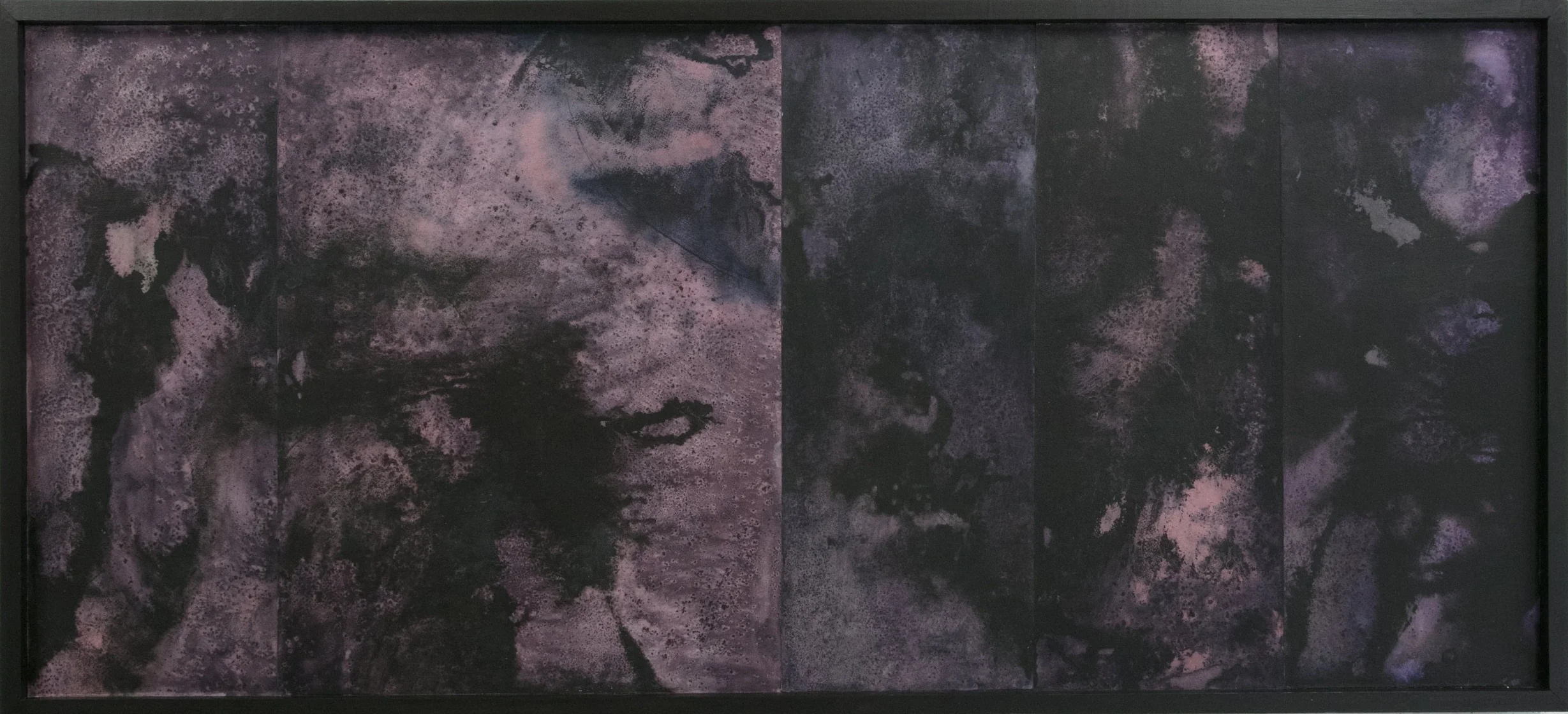 Purple Phantom, Ink wash on paper, 2019, 24” x 54”
