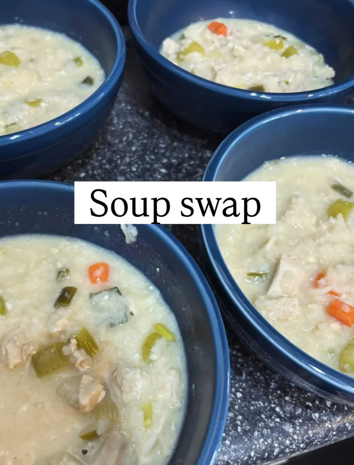 How to host a soup swap:

🥣 Host a gathering, you will need a stove top and/or electrical outlets.
🥣 In the invite, request everyone to bring their favorite soup to swap.
🥣 Ask each person to bring piping hot soup in a pot or slow cooker you can p