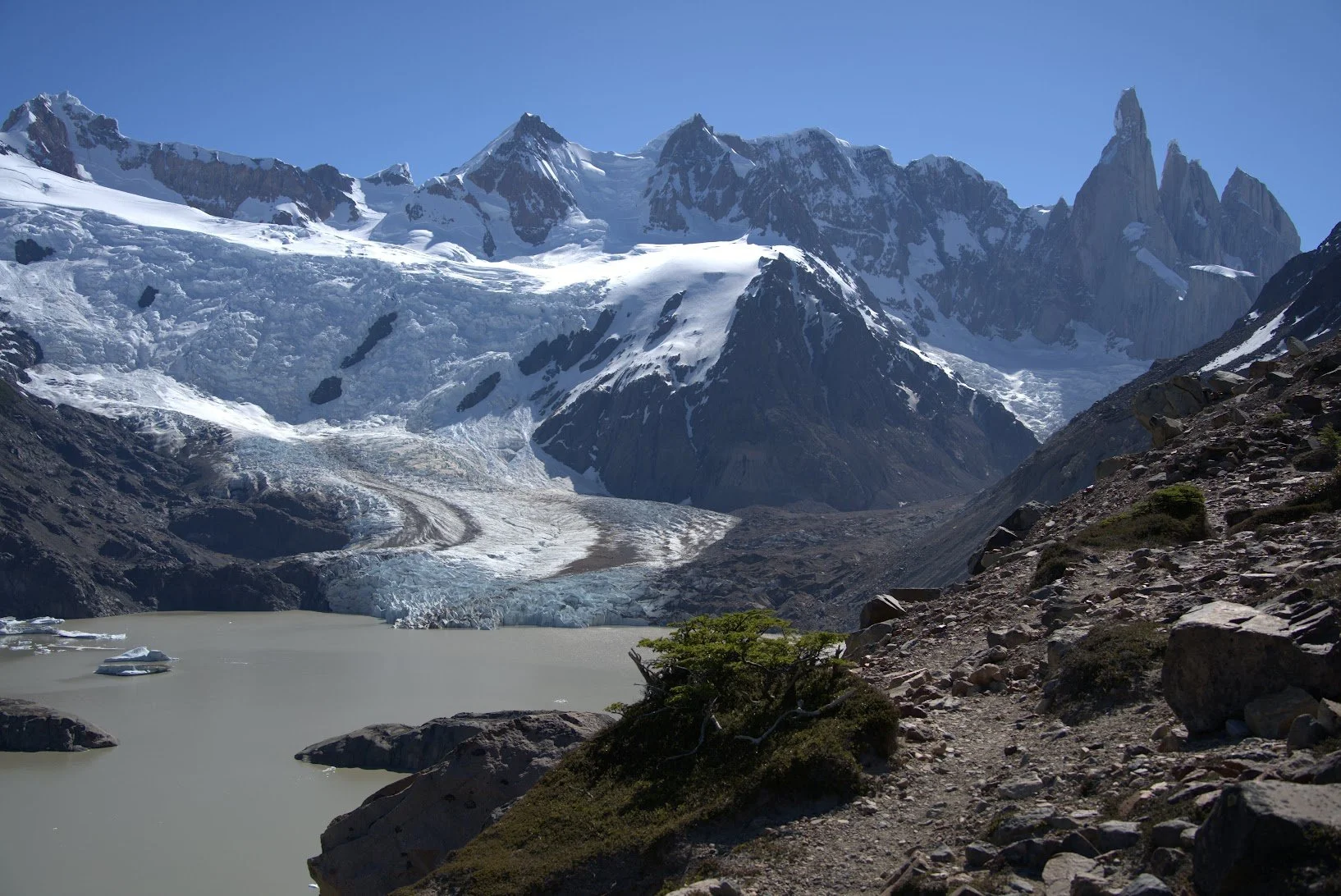On the way to the Base of Cerro Torre. Patagonia