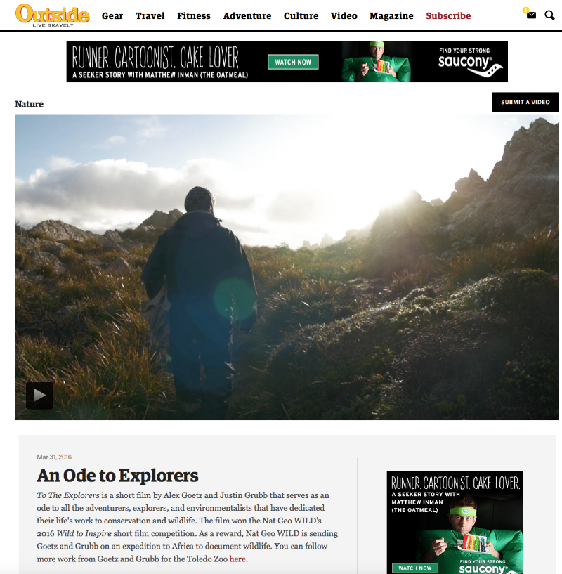 An Ode to Explorers - Outside Magazine Online