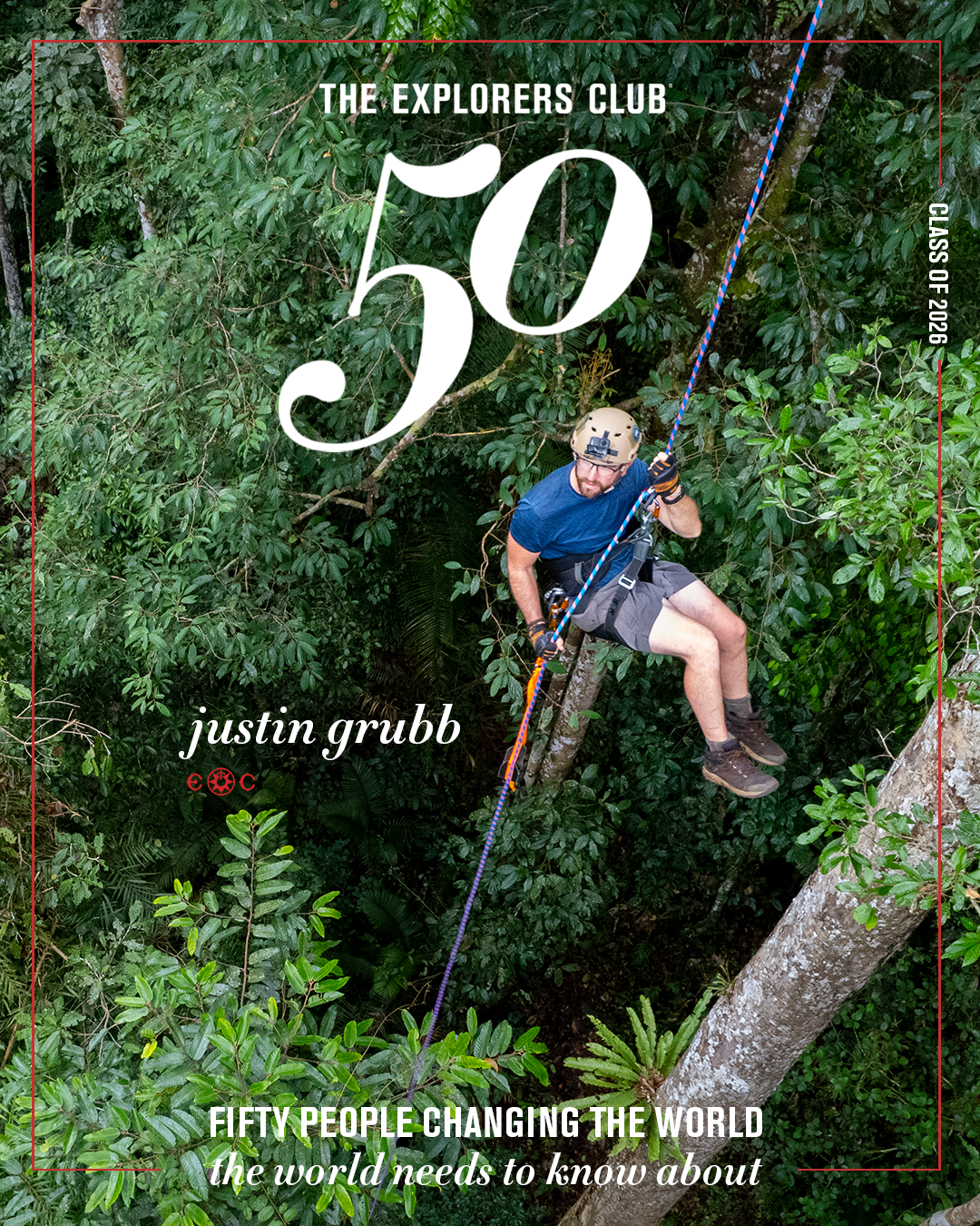 Co-founder Justin Grubb named Explorers Club “50 People Changing the World”