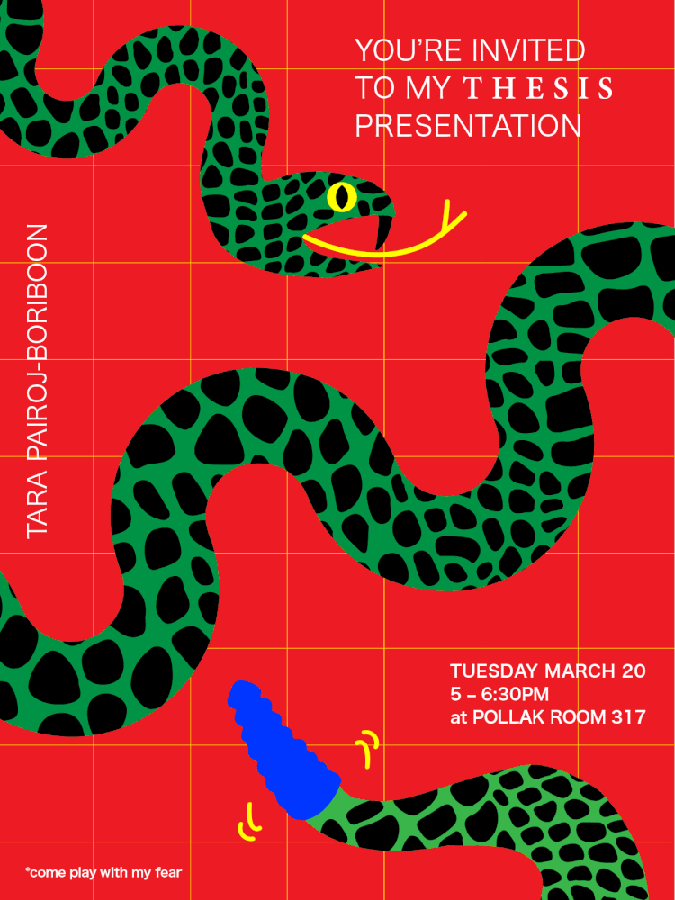 Face your fear, Digital Poster