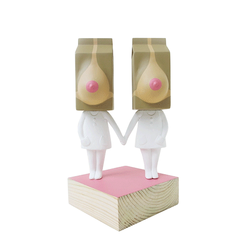 art_collab_andre_levy_zhion_begona_toledo_boxhead_twins_4_sculpture.gif
