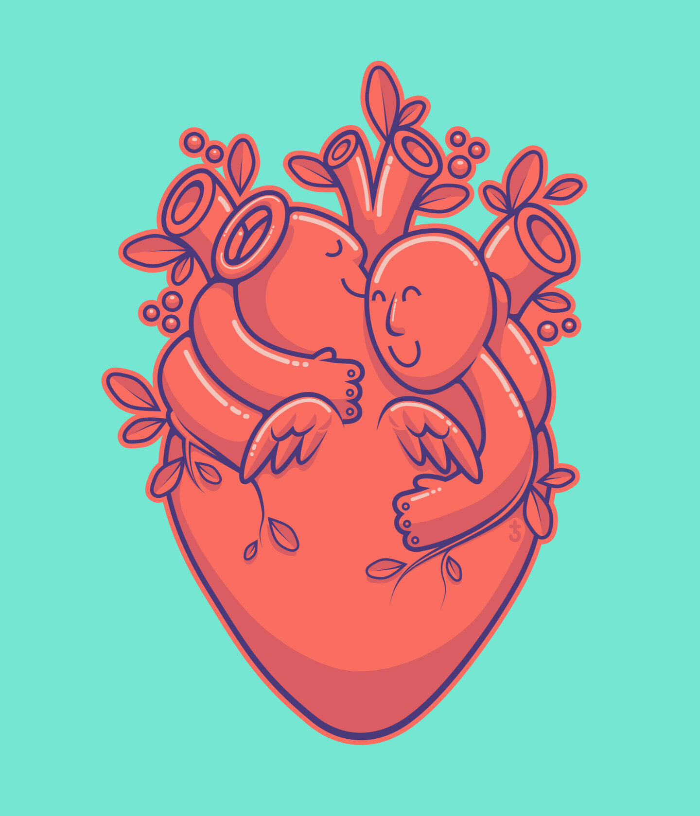 illustration_andre_levy_zhion_vector_pop_heart_organ_donation_hug_junge_helden.jpg