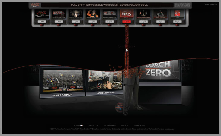 users can play with the fluid with their mouse as it fills. 