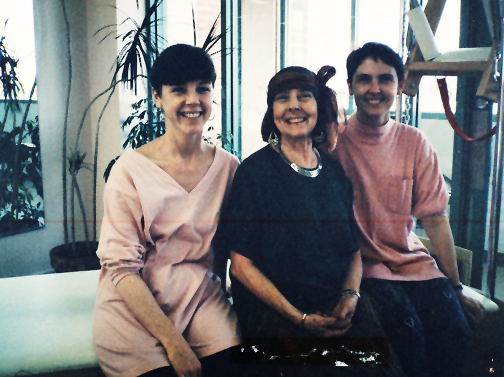 Rachel and Amy Taylor with Romana Kryzanowka in Boulder in 1993.