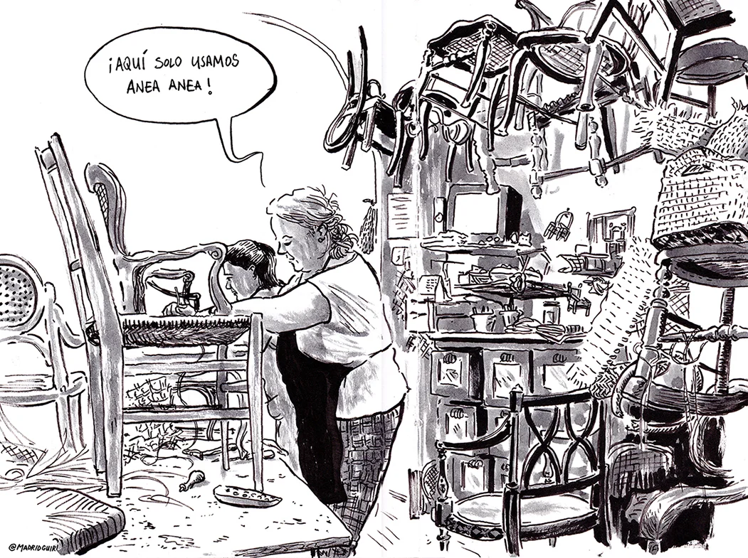 Mother and daughter: Encarni and Sonia in their workshop