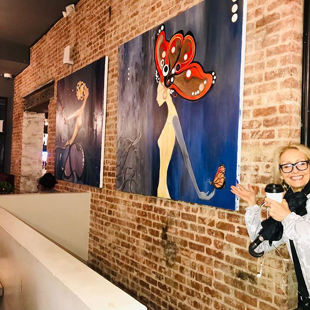 Happiness is good art and good coffee.