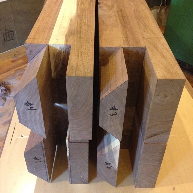 Four sliding dovetails - check. Four tenons - check. Four clean shoulders with a 1 degree undercut - check
#woodshop #workshop #mcmfurniture #woodwork #madeinmichigan #handmade #walnut #workbench #roubo #tenon #dovetail #joinery http://ift.tt/1H0IdOk