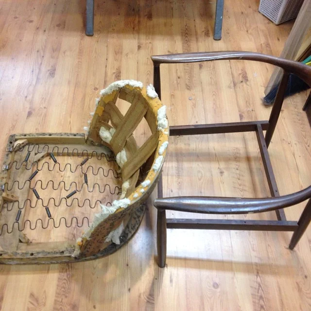 Pic #4 - Here’s the new mid century modern chair that I’m going to reupholster stripped down to the bare frame. I will make a sister chair so I have a set. Unfortunately I have no idea who designed it…
Then the plan is to make some changes to the design and make some more!
#mcmfurniture #midcentury #mcm #midcenturymodern #designer #design #chair #upholstery #handmade #madeinmichigan #modern #vintage #retro #architecture #style #design #chair #seating #midcenturymodern #decor http://ift.tt/1FHr1hR