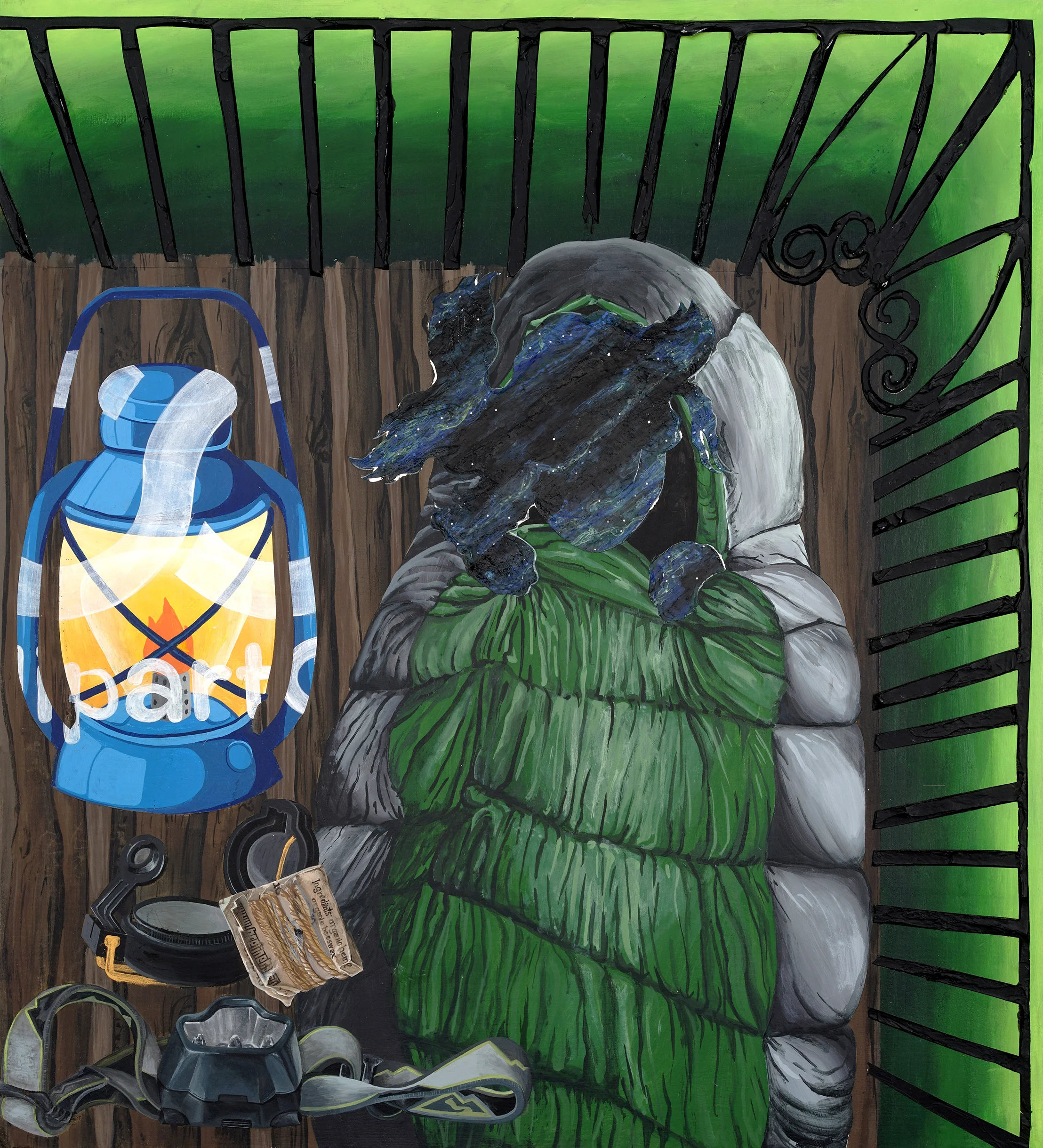 Adapt to Environment 2016 acrylic, polycrylic, gel 